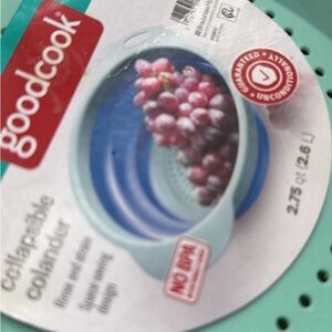 GoodCook Blue Collapsible Colander